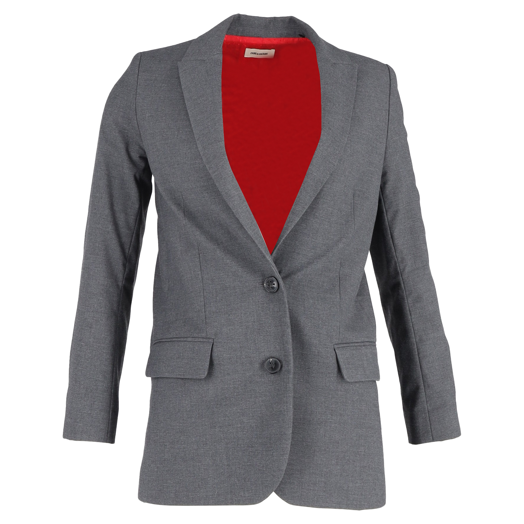 Zadig & Voltaire Blazer aus grauem Polyester Image