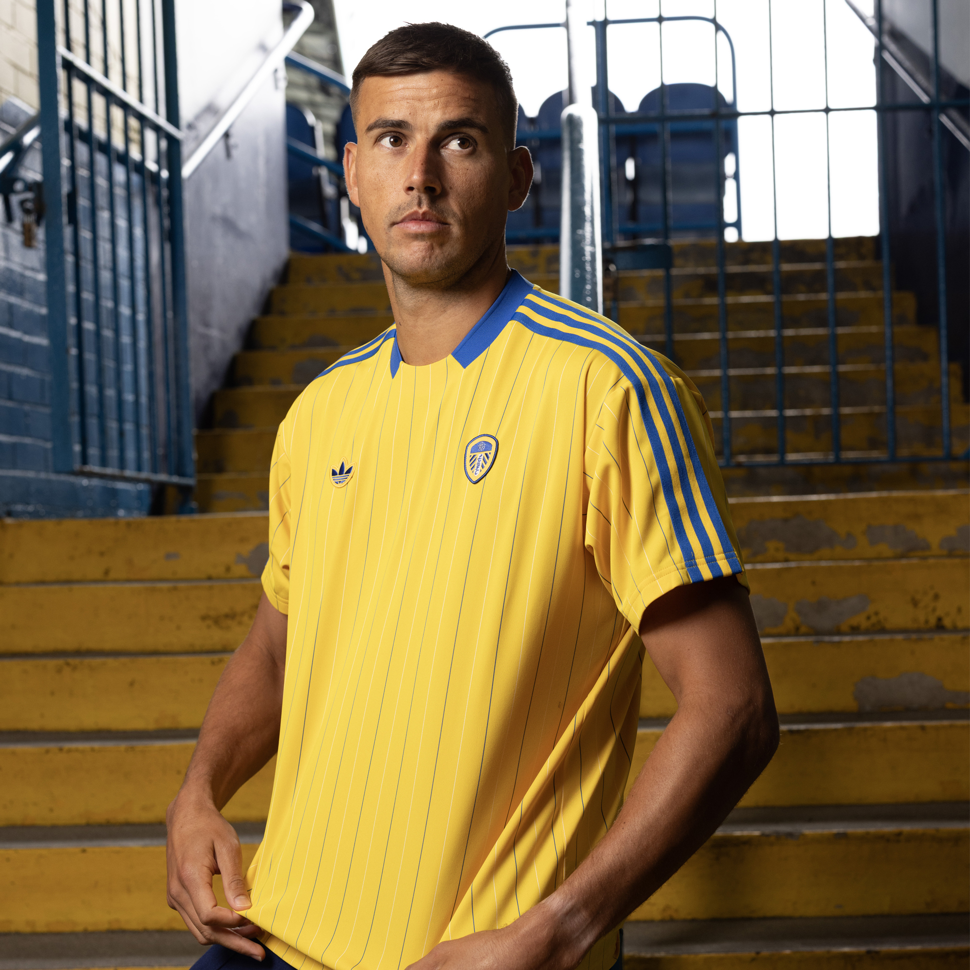 Leeds United adidas Icon Trikot – Gelb Image