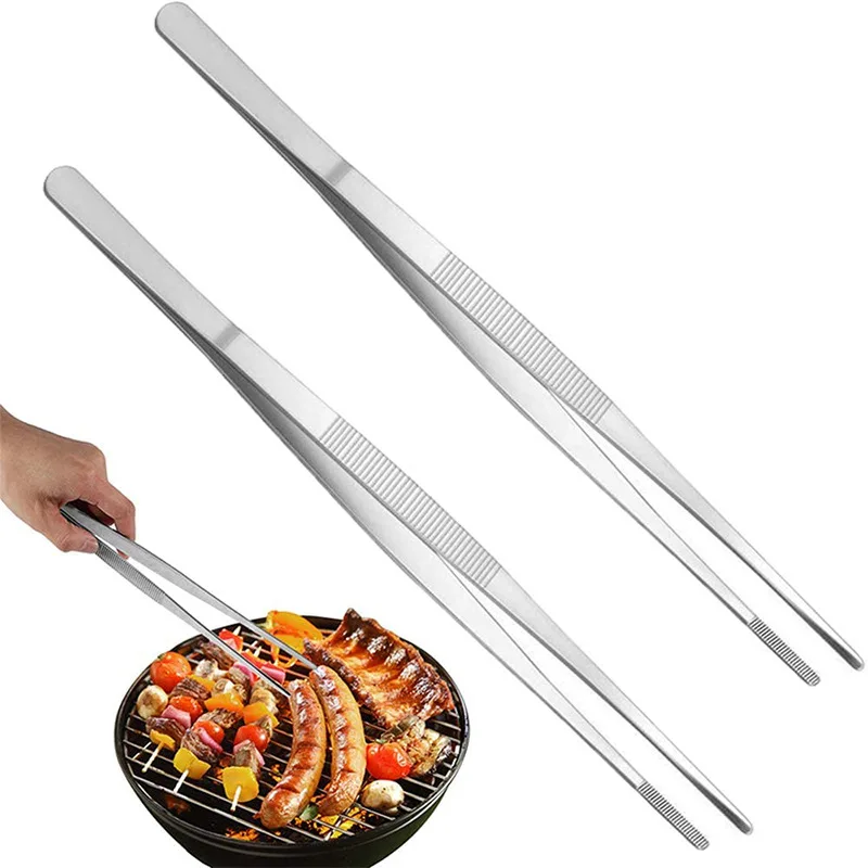 Multifunktions Grill Zange Lebensmittel Zange Lebensmittel Clip Küche Gadgets Edelstahl Churrasco Pinzette Clip Buffet BBQ Werkzeug
