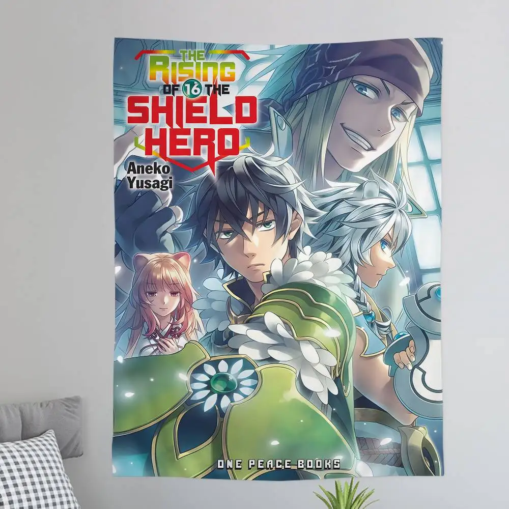 The Rising of the Shield Hero Anime Wandteppich Hippie Blumen Wandteppiche Wohnheim Dekor Günstige Hippie Wandbehang