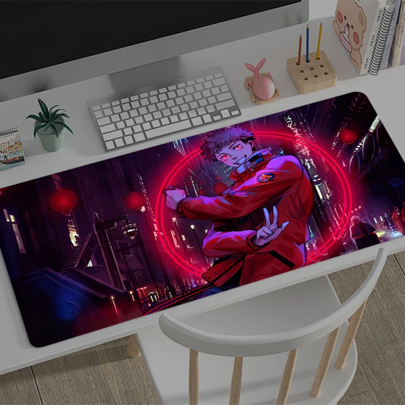 Gaming Mouse Pad J-jujutsu Kaisen Yuji Gamer Computer Accessories Keyboard Table Mat Mousepad Company Desk mat PC Anime Mousepad