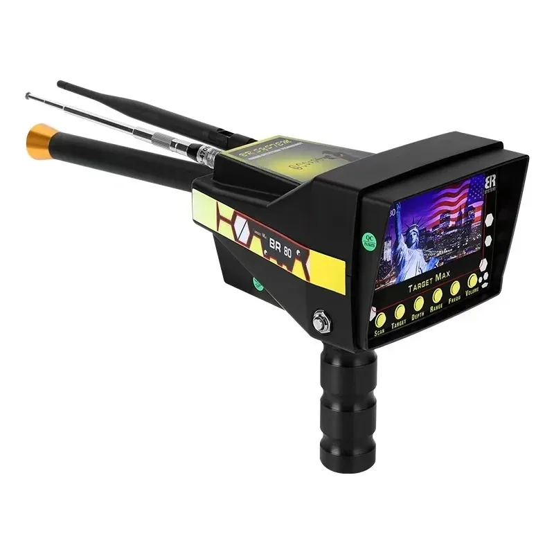 Visueller Radar-Metalldetektor mit großer Reichweite, hochpräziser hohler Schatzsucher aus Gold, Silber und Kupfer und Ebenholz für den Außenbereich Image