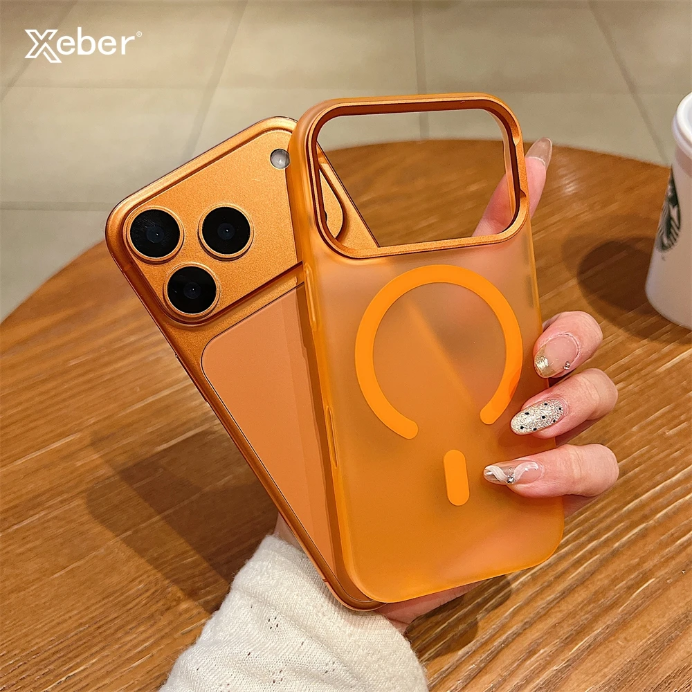 Luxuriöse ultradünne PC-Matte, transparent, für Magsafe-Hülle für iPhone 17 Pro Max, Luftmagnet, kabelloses Laden, transparente, stoßfeste Abdeckung Image