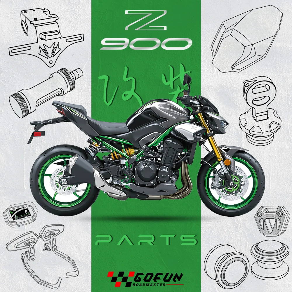2026 + nouveaux accessoires de motos capot de siège bobines capuchon Protection couvercle d'huile garde pour Kawasaki Z900 Z 900 Z 900 SE Z900SE pièces