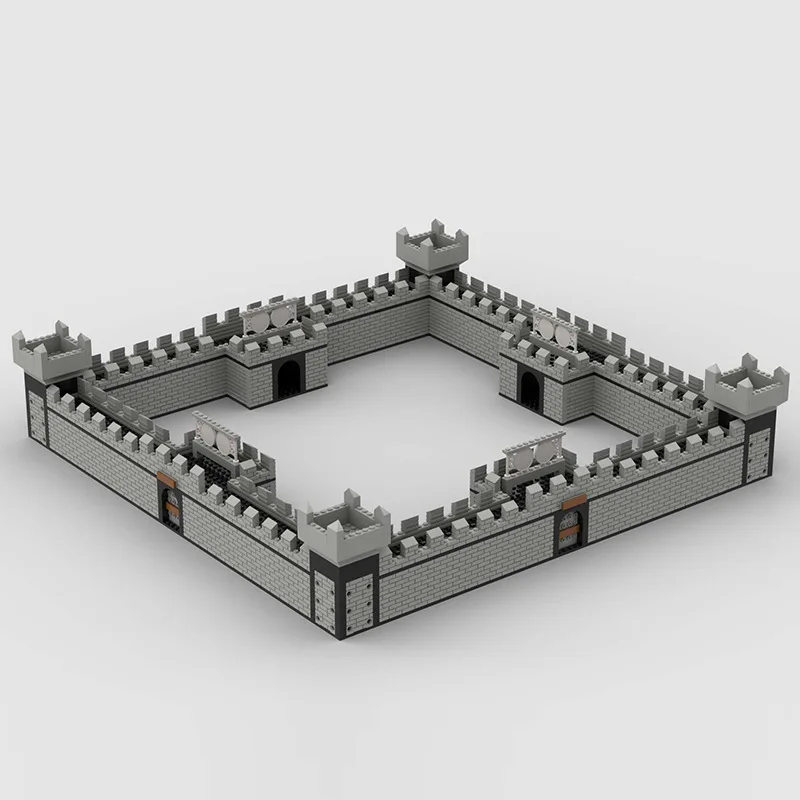 MOC Mittelalterliche Alte Wachturm Bausteine Kit Schloss Erweitern Soldaten Krieg Verteidigung Basis Twon Spielzeug Für Kinder Geburtstag Geschenk Image