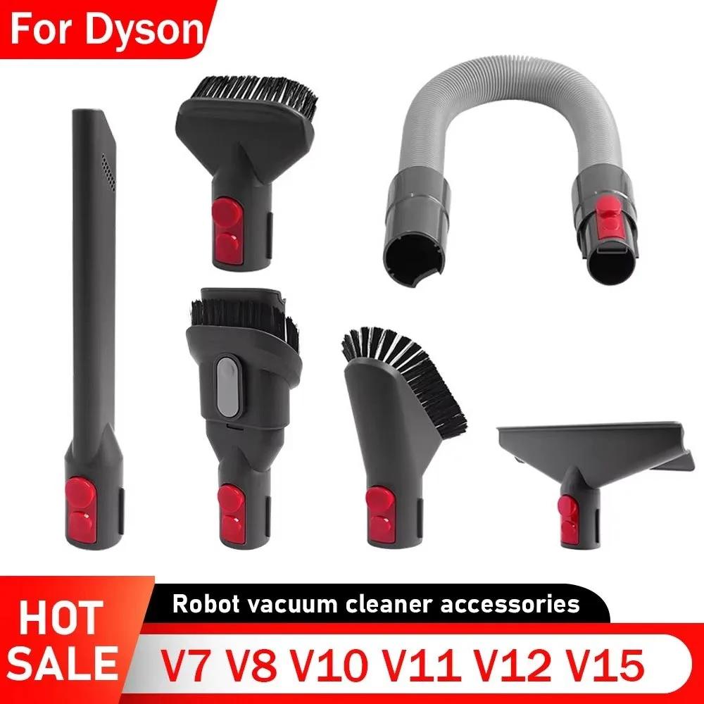 Flache Saugdüse Kopf Matratze Bürstenkopf Für Dyson V7 V8 V10 V11 V12 V15 G5 Staubsauger Runde Pinsel Weiche Bürste Teile Image