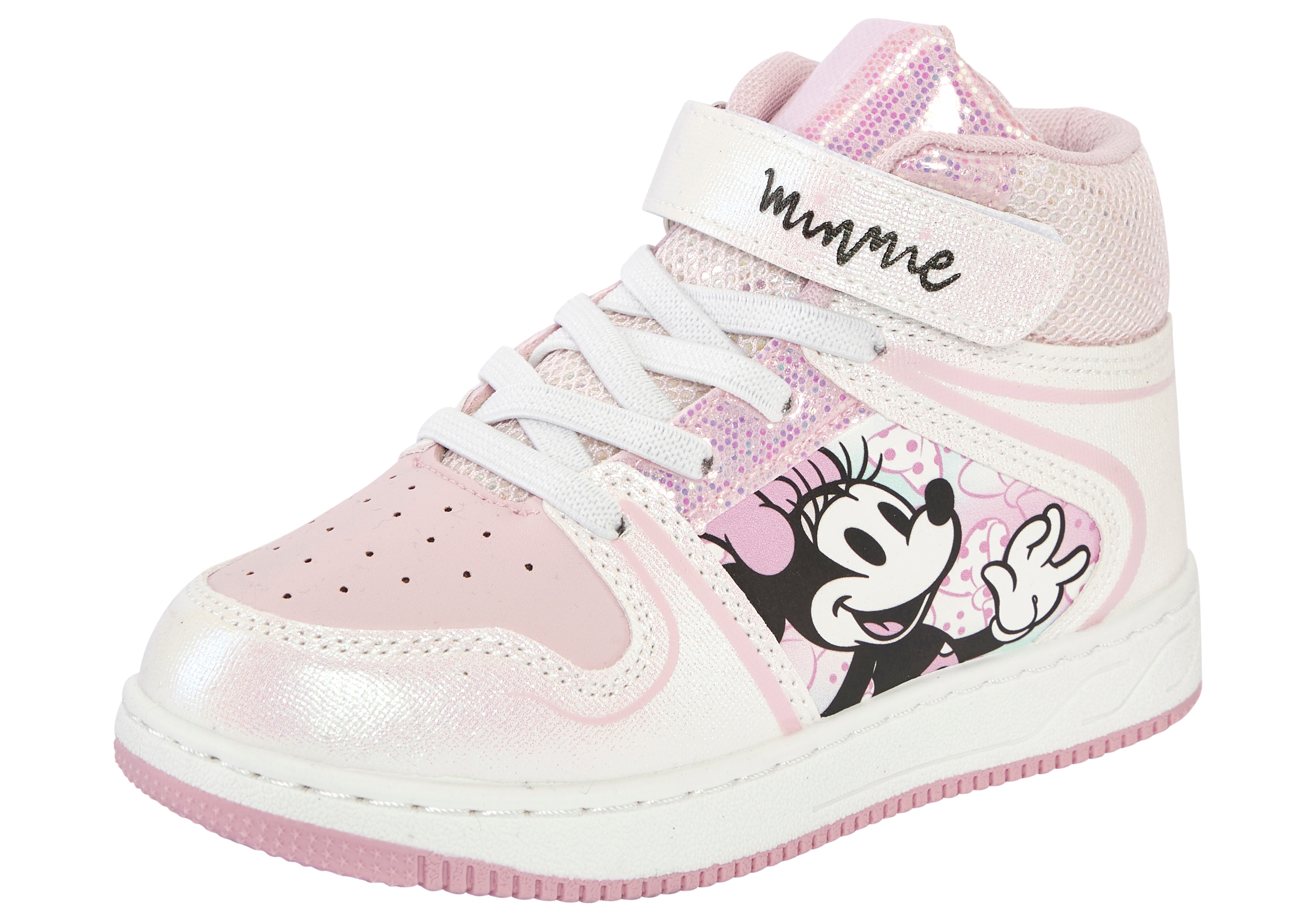 Sneaker DISNEY "MINNIE", Mädchen, Gr. 28, weiß, Synthetik, Schuhe Sneaker