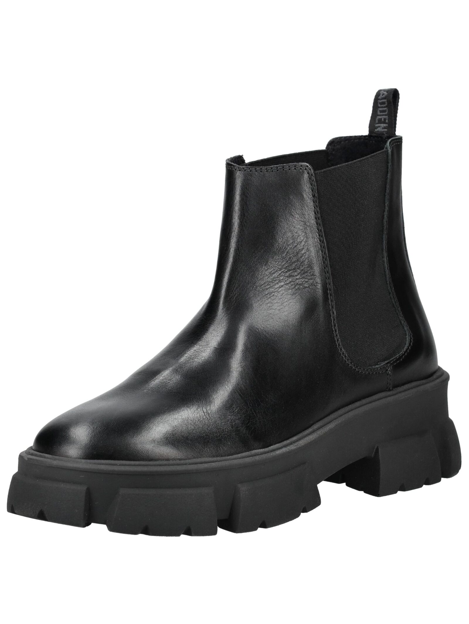 Stiefelette STEVE MADDEN "STEVE MADDEN Stiefelette Leder/Textil", Herren, Gr. 42, schwarz, Leder, Textil, Schuhe