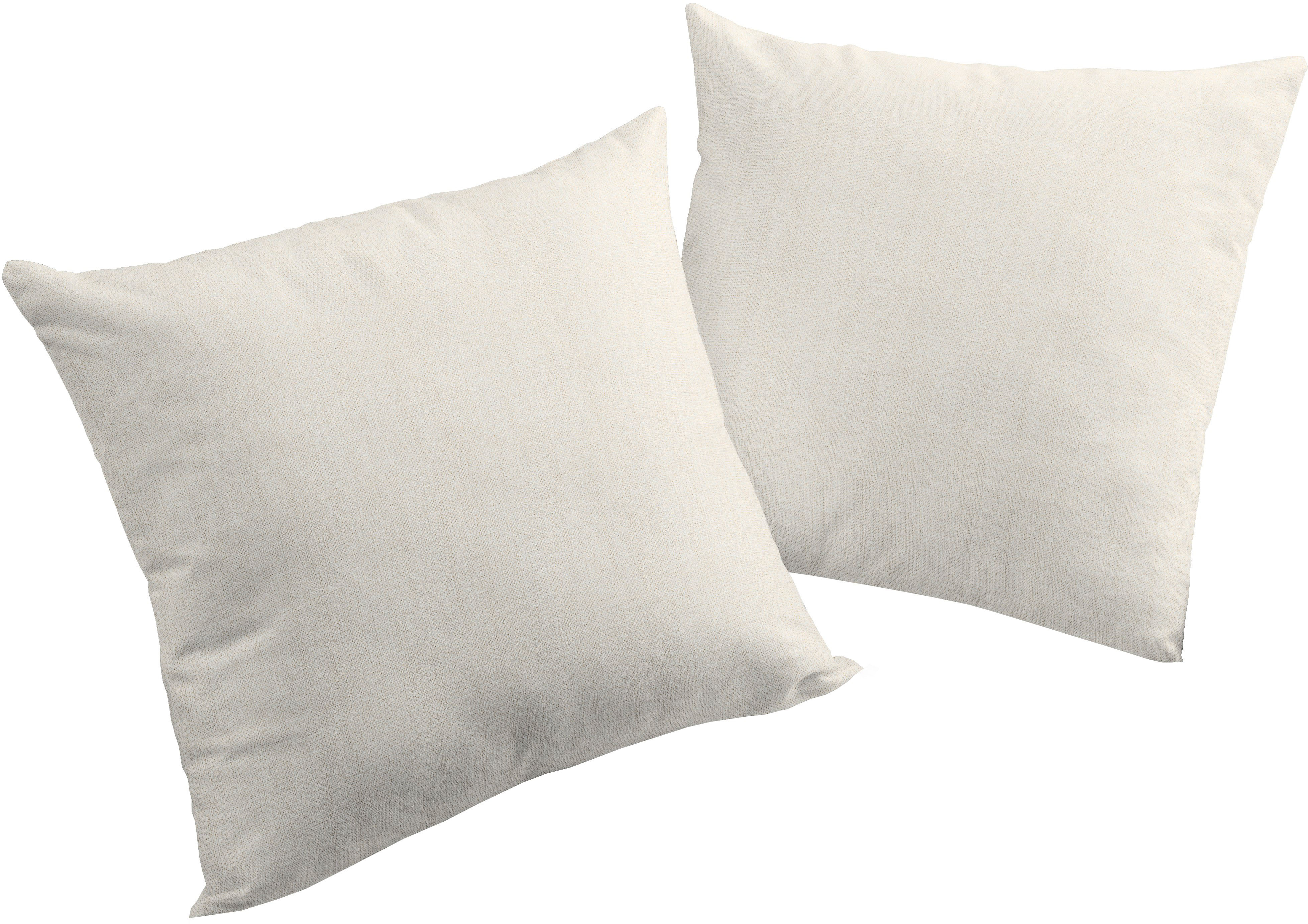 Kissenhülle WIRTH "Torbole" Gr. 3, beige, B:50cm L:50cm, Polyester, Obermaterial: 90% Polyester, 10% Baumwolle, Kissenbezüge Image