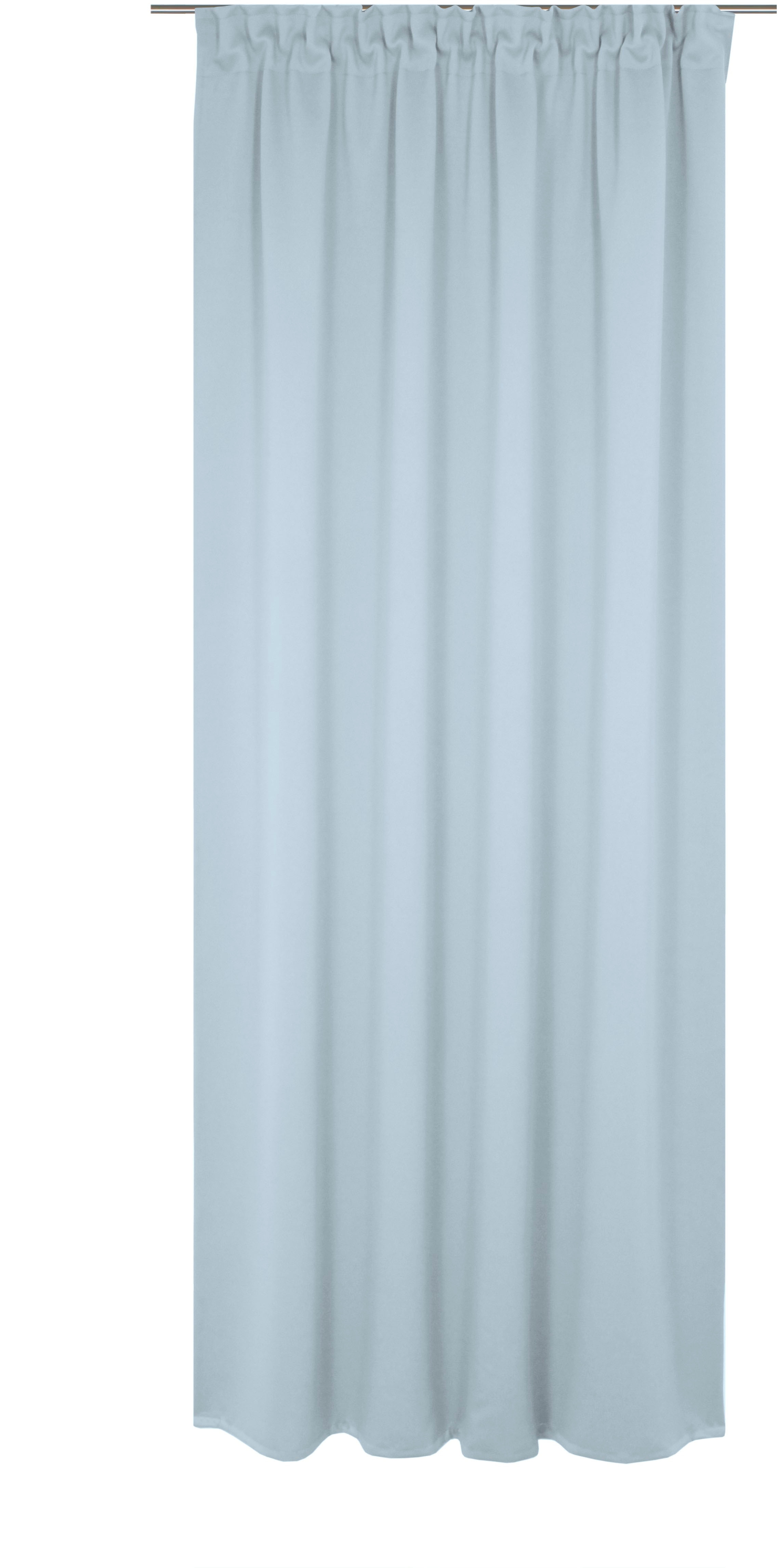 Vorhang WIRTH "Newbury", blau (hellblau), B:130cm H:165cm, Baumwolle, Polyester, Gardinen, nach Maß Image