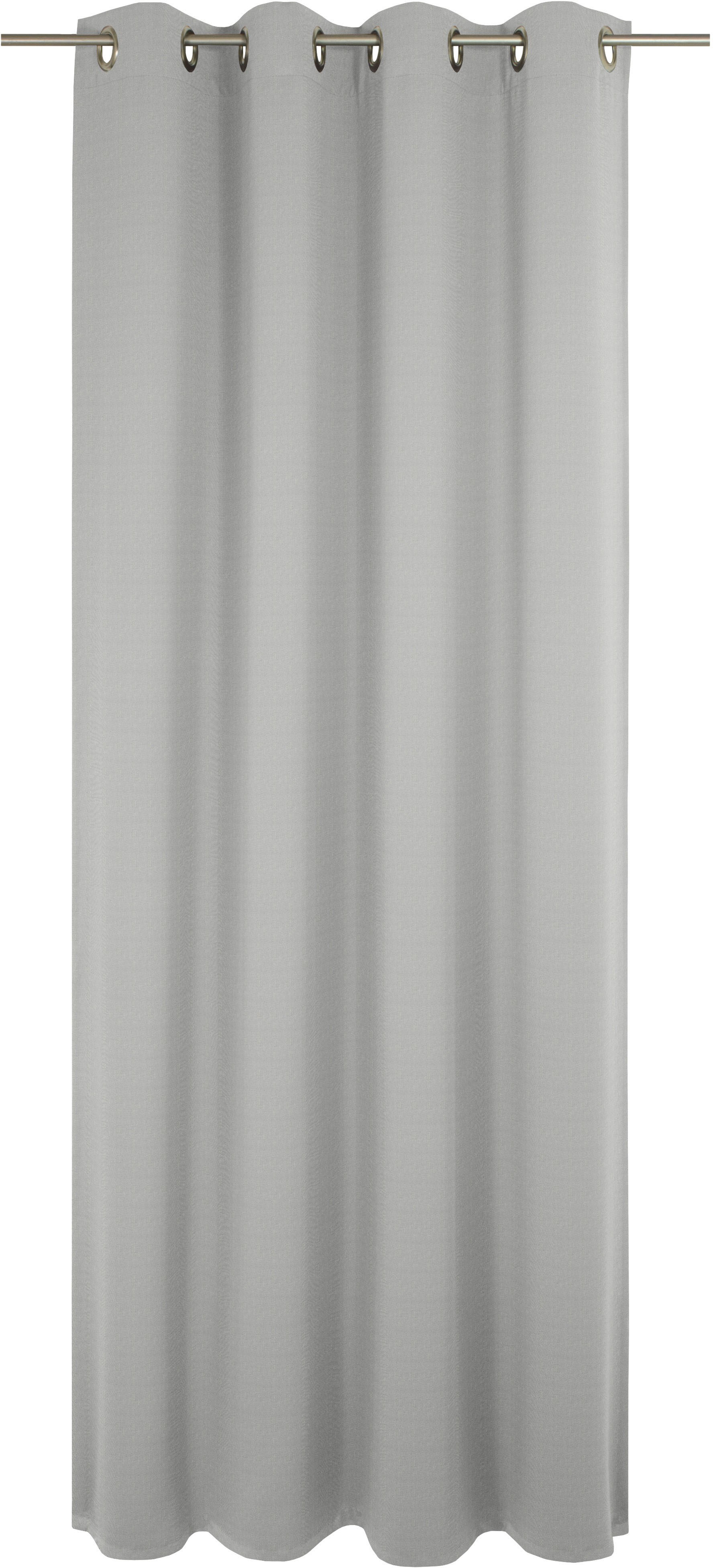 Vorhang ADAM "Uni Collection light", grau (hellgrau), B:142cm H:255cm, Baumwolle (Bio-Baumwolle), Gardinen, aus 100% Bio-Baumwolle Image