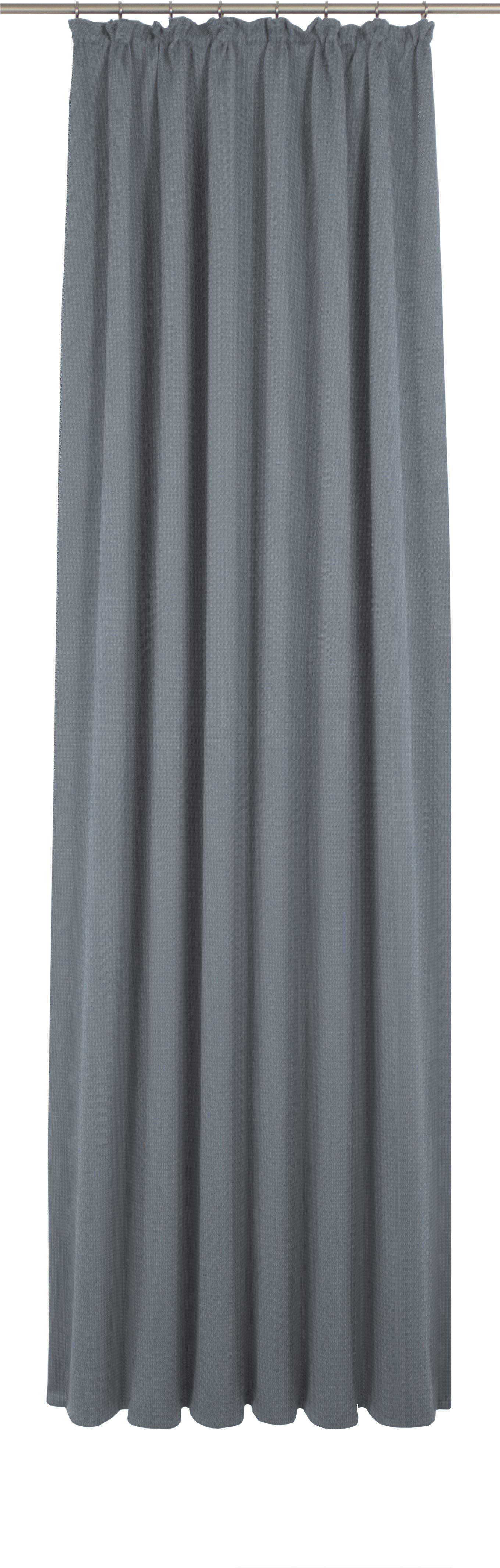 Vorhang ADAM "Uni Collection light", blau (königsblau), B:142cm H:395cm, Baumwolle (Bio-Baumwolle), Gardinen, aus 100% Bio-Baumwolle Image