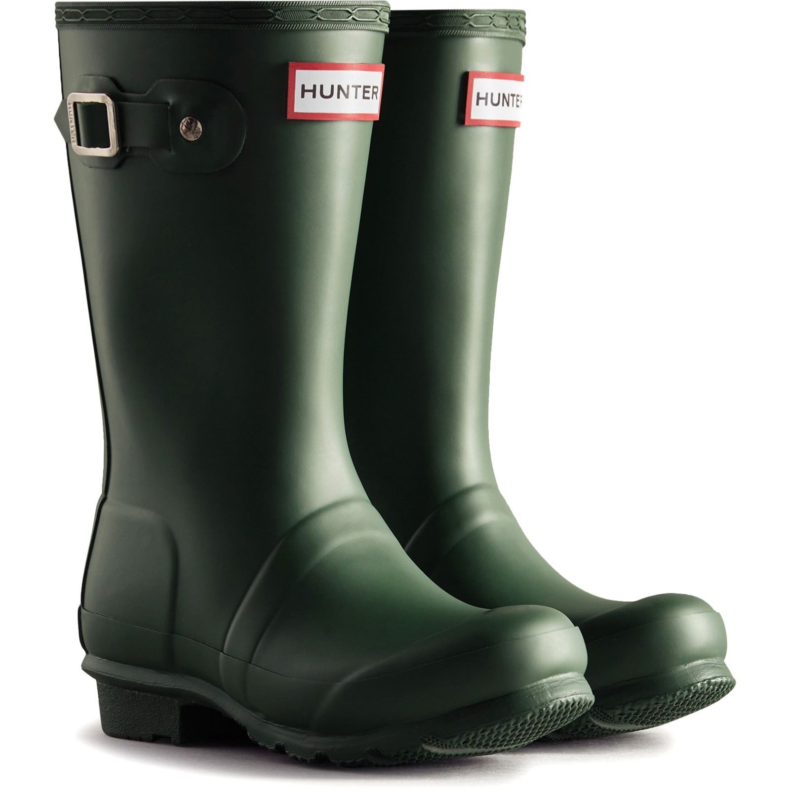 Hunter Junior Originals Gummistiefel Kinder Hunter Green Wellington Boots Image