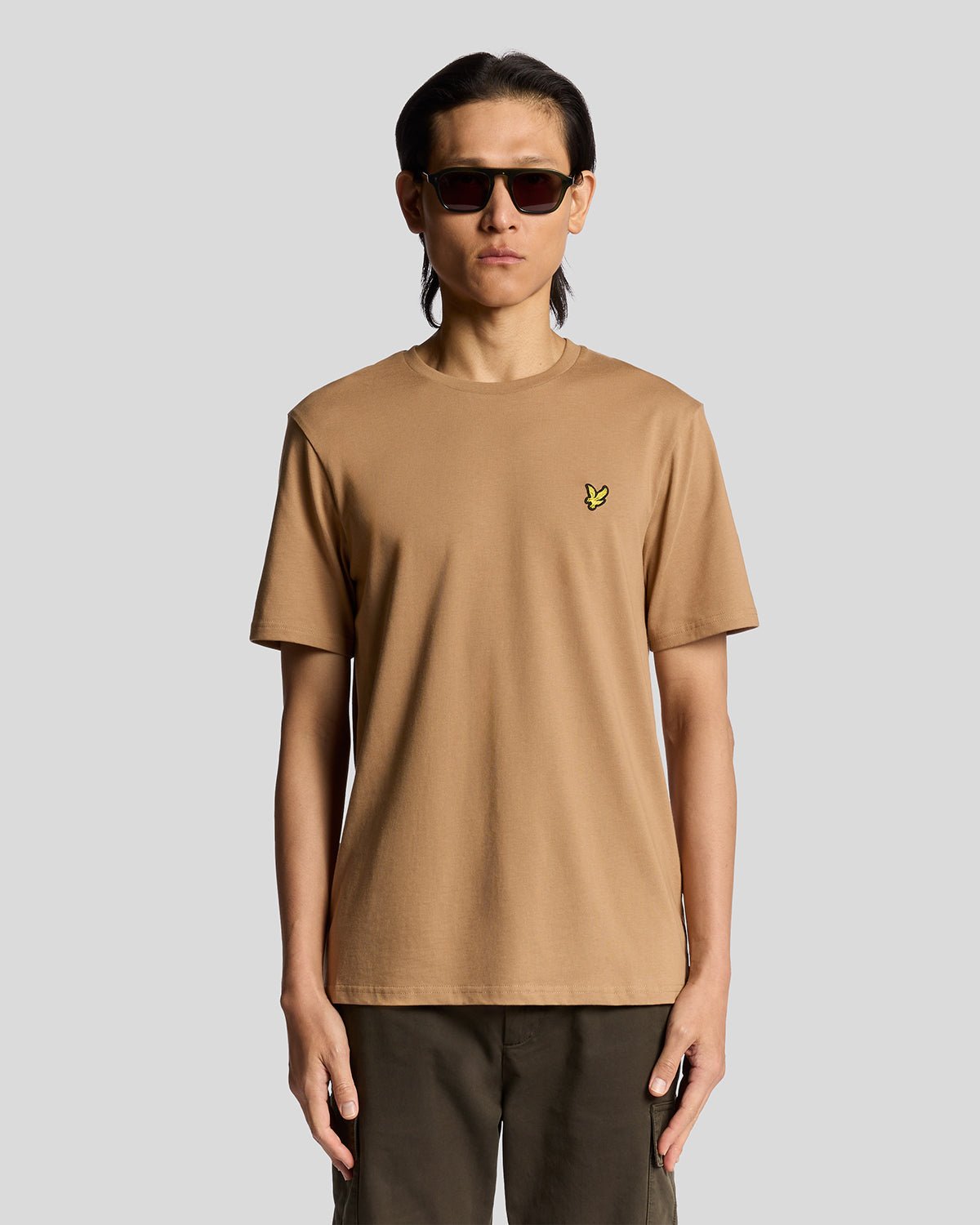 Lyle & Scott Baumwoll Rundhals-T-Shirt - Braun Image