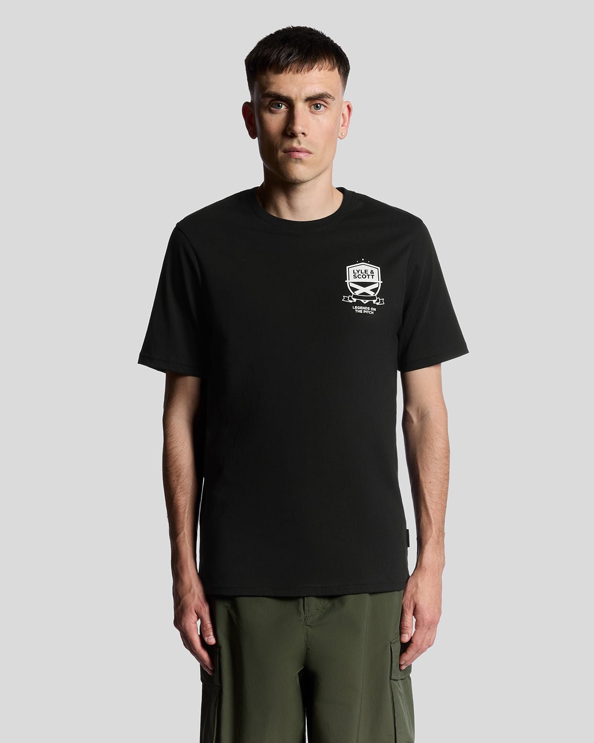 Lyle & Scott Legends Auf dem Platz Grafik T-Shirt - Schwarz Image