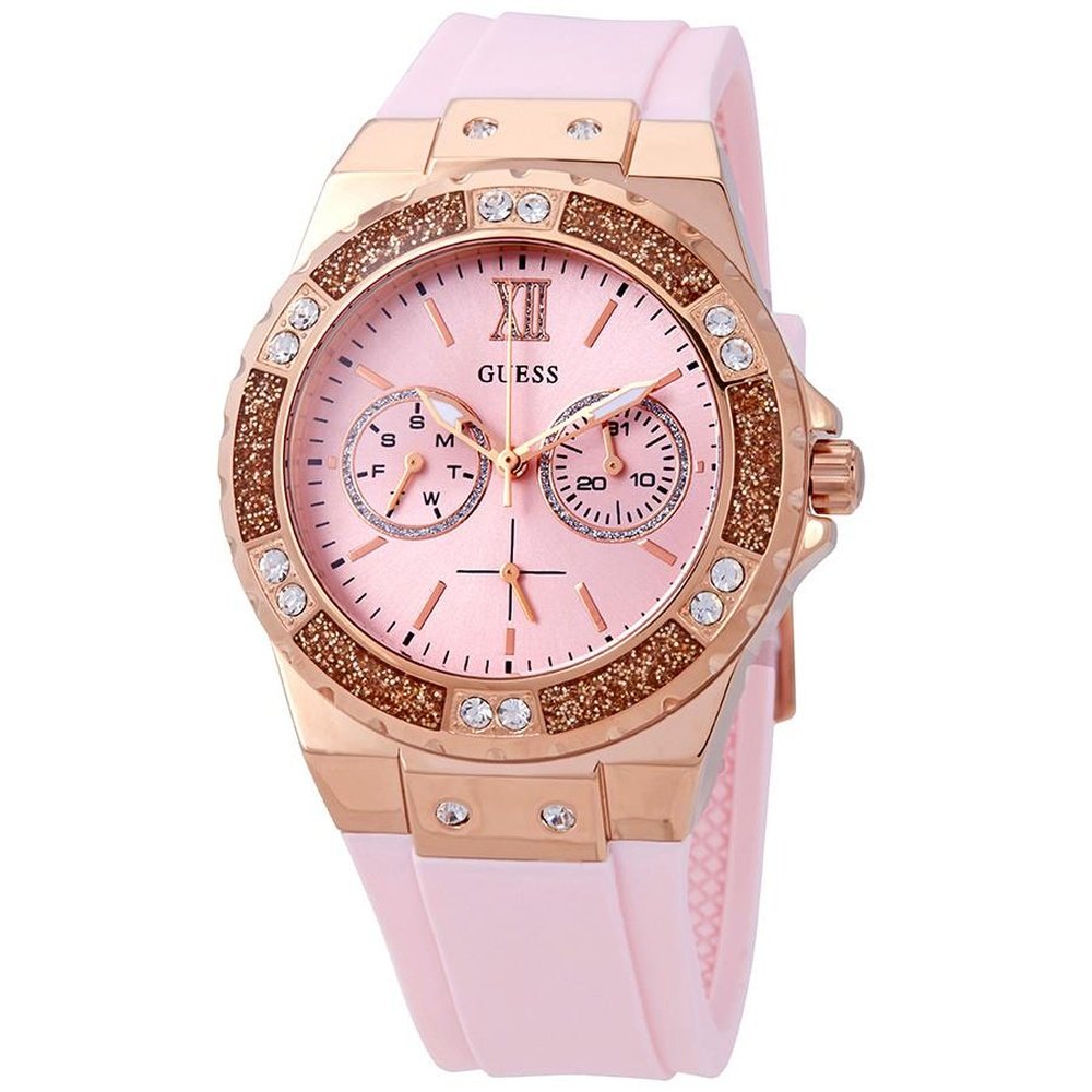 Guess W1053L3 Limelight Crystal Rosa Zifferblatt Damenuhr Image