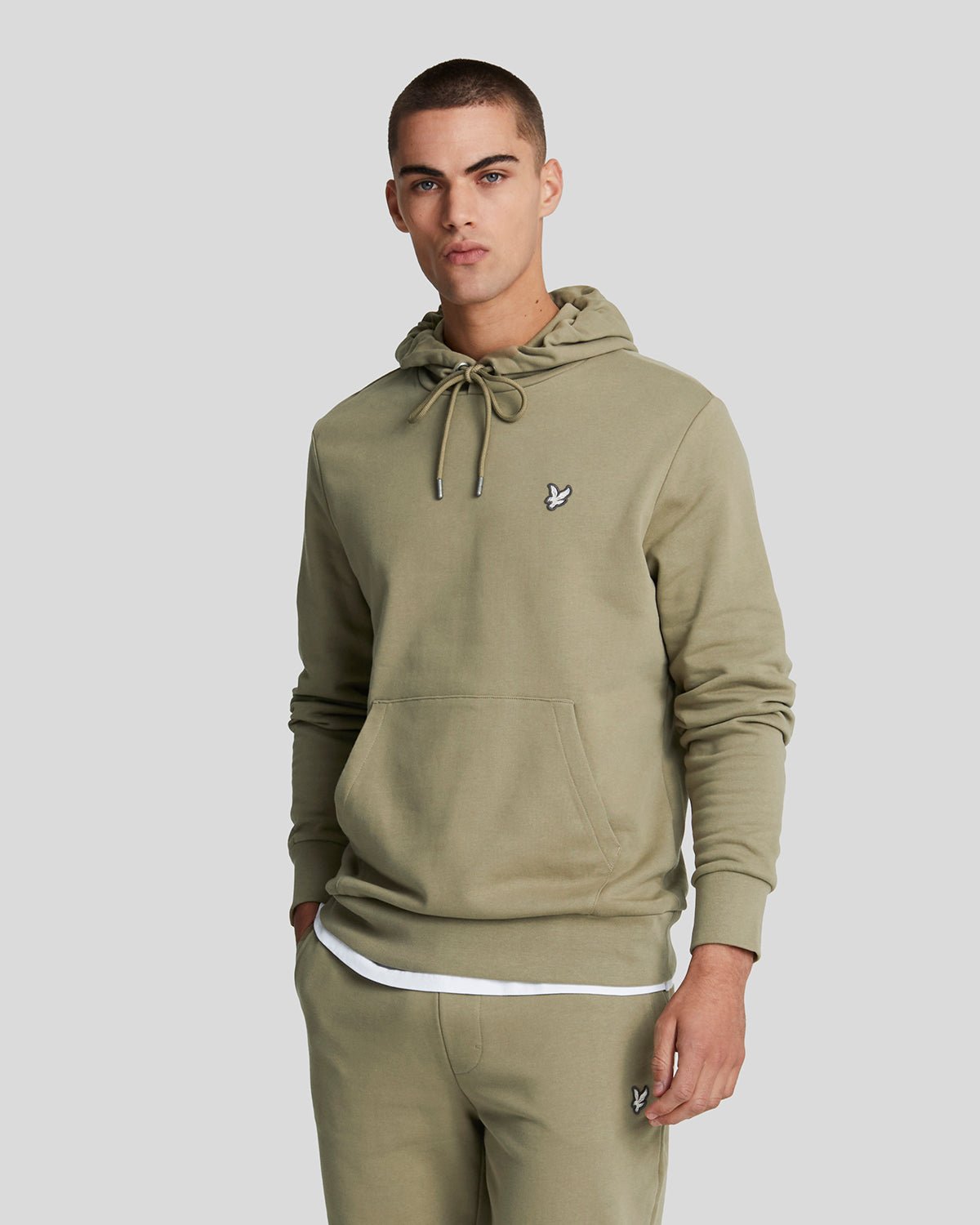Lyle & Scott Diagonal Weave French Terry Hoodie - Woolwich Image