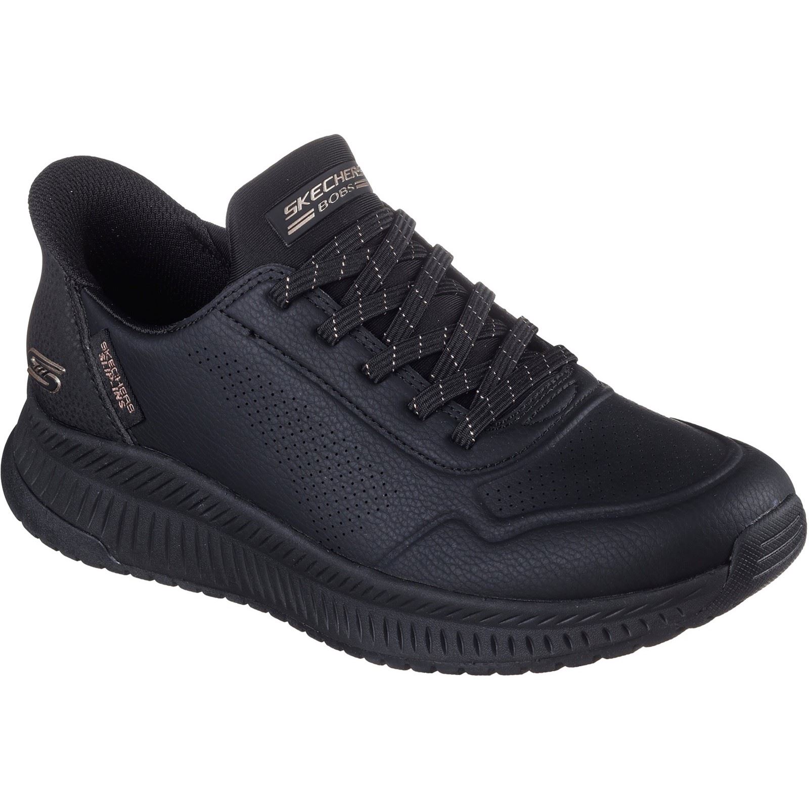 Skechers BOBS Squad 4 Schlüssel-Look Damen schwarze Sneakers Image