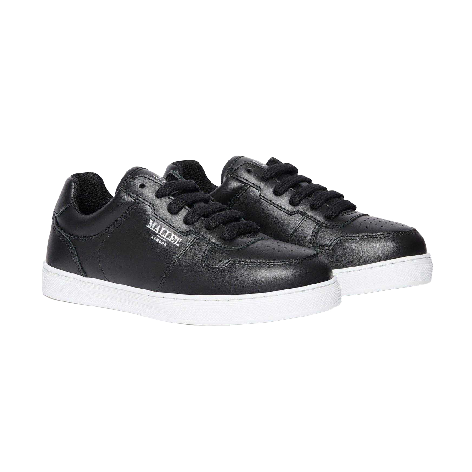 Mallet Kinder Bentham Leder Sneakers (Schwarz) Image