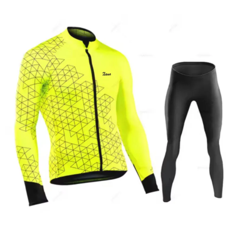 XAMA automne cyclisme ensemble de vêtements de sport à manches longues séchage rapide vêtements de cyclisme vtt Maillot Ropa Ciclismo cyclisme sur route vêtements de sport
