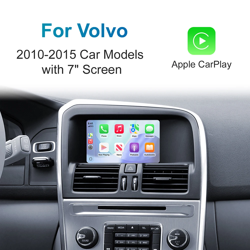 Neues drahtloses Carplay Android-Automodul für Volvo V40 V60 S60 XC60 V70 XC70 S80 Bildschirm-Upgrade-Decoder-Box Image