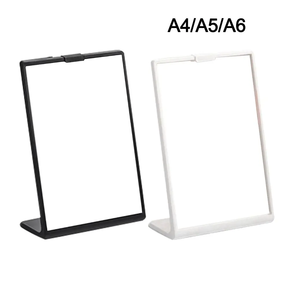 A4 A5 A6 Acryl Panel Wein Katalog Menü Display Stand Desktop Ornament Transparent Foto Display Rahmen Tisch Karte Zeichen Halter Image
