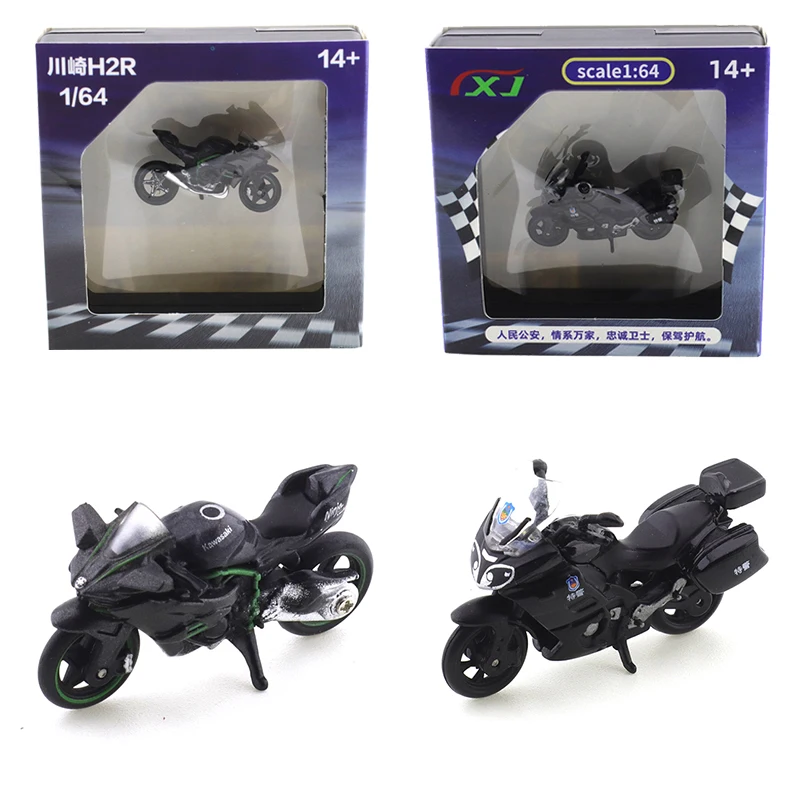 1/64 Kawasaki H2R Motorrad Spielzeug Auto Legierung Spielzeug Motor Fahrzeug Diecast Metall Modell Kinder Weihnachten Geschenk Spielzeug für Jungen Image