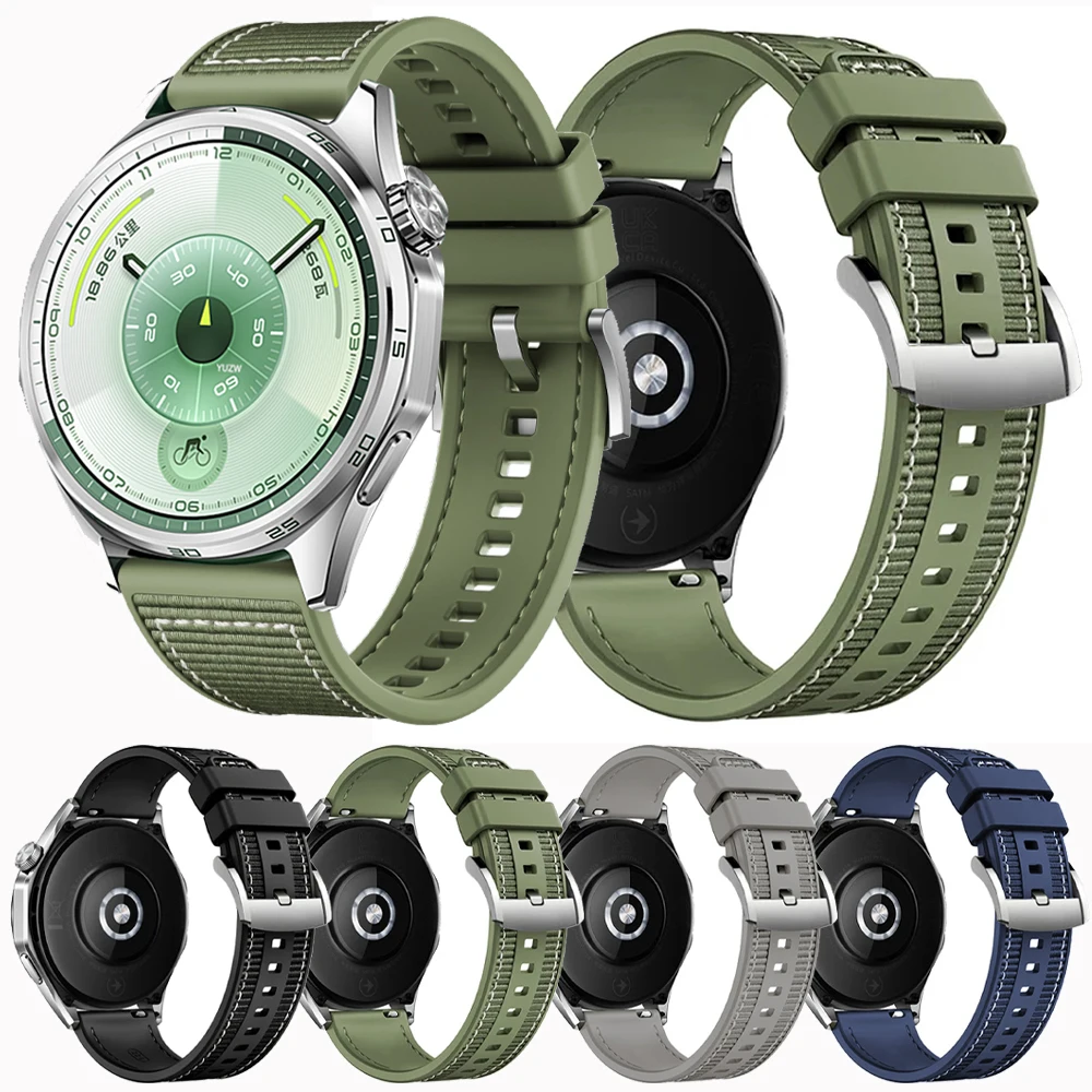 22 mm gewebter geflochtener Gürtel, offizielles Armband für Huawei Watch GT4 Band für Huawei Watch 5 4 GT 6 Pro GT5 3 2 Pro 46 mm Armband Image