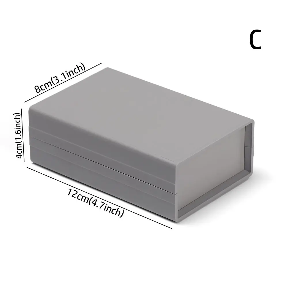 9 Größen, weißes ABS-Kunststoff-Instrumentengehäuse, Gehäuseboxen, elektronische Projektbox, wasserdichte Abdeckung, Projekt Image
