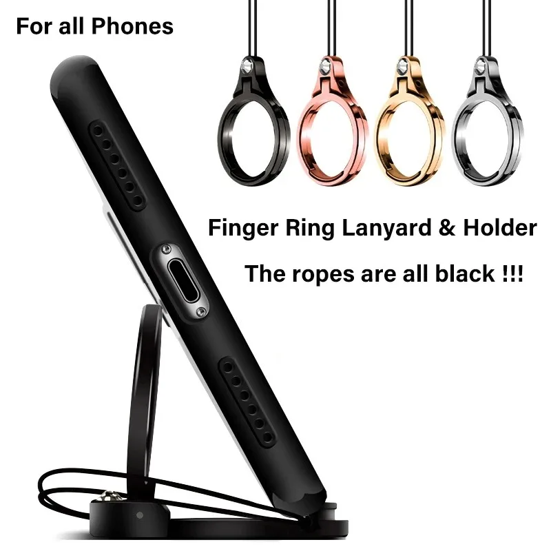 1pc Mobile Phone Lanyard Universal Mobile Phone Keychain Ring Buckle Mobile Phone Shell Pendant Jewelry Anti-fall Lanyard