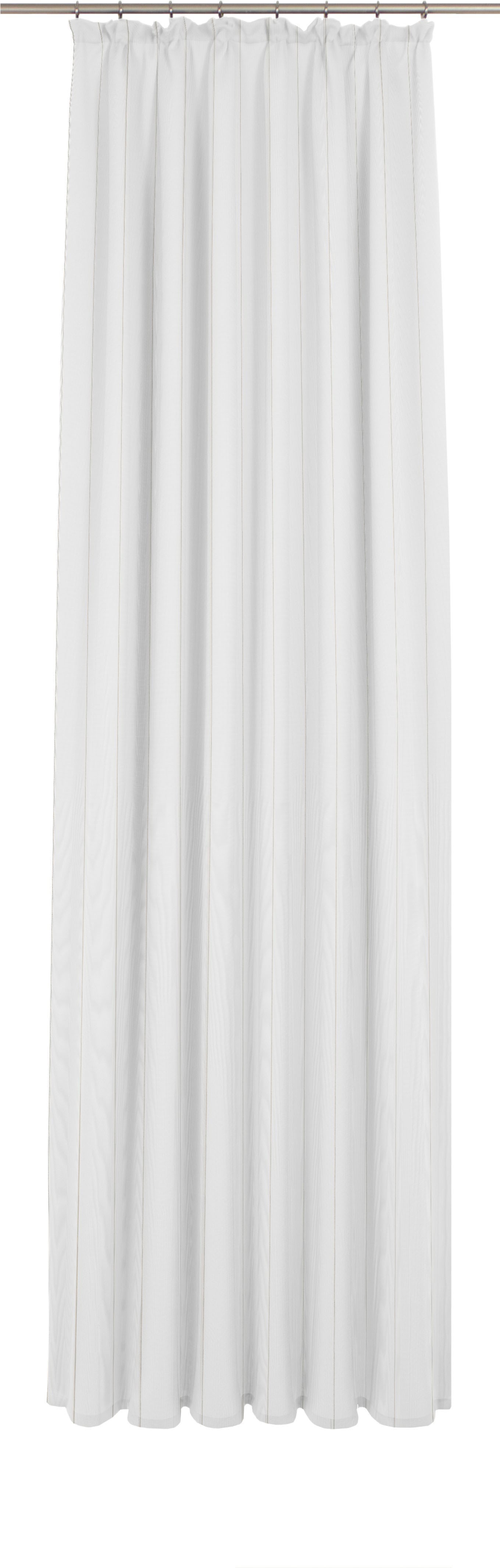 Gardine WIRTH "Chiara" Gr. 20, silber (silberfarben, goldfarben), B:750cm H:245cm, Jacquard, Polyester, Gardinen Image