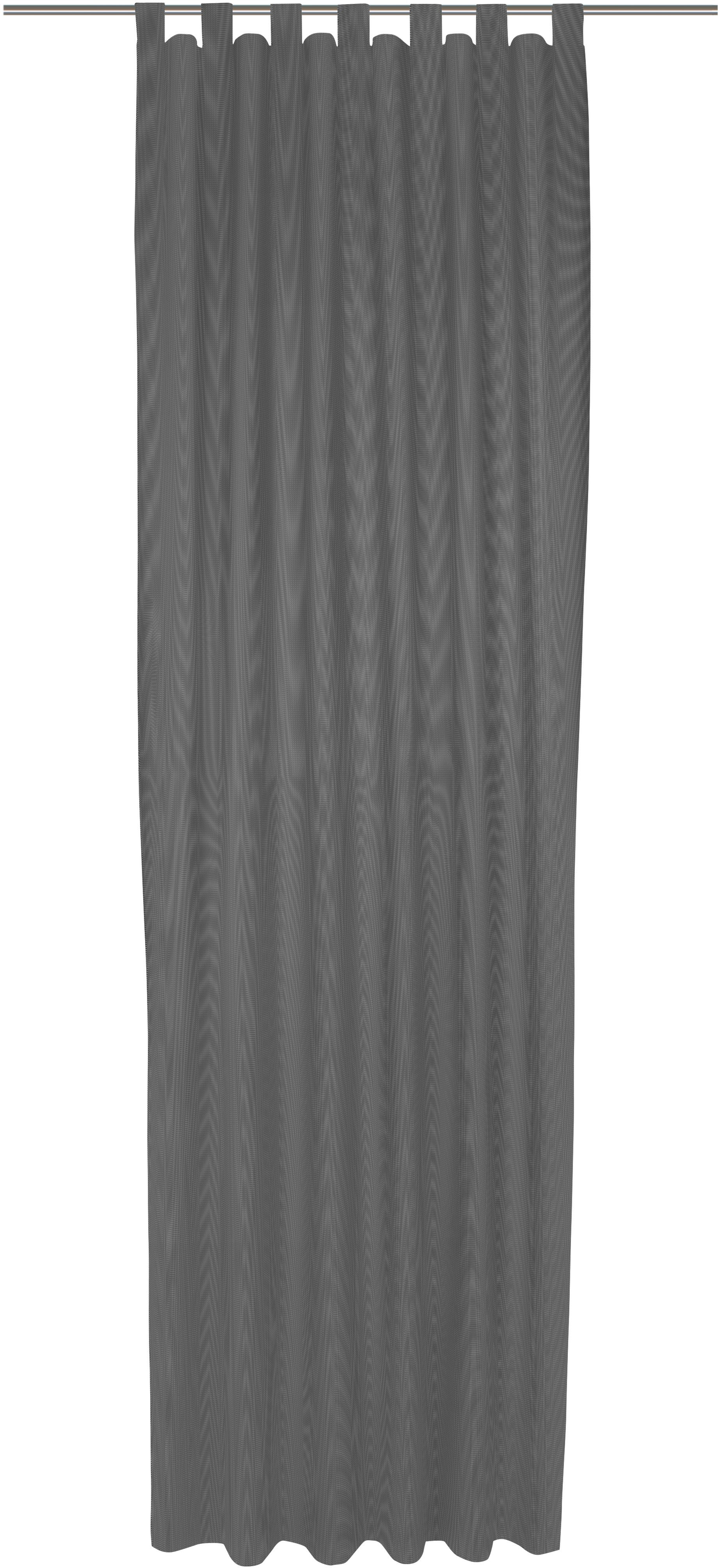 Vorhang ADAM "Uni Collection light", schwarz, B:142cm H:345cm, Baumwolle (Bio-Baumwolle), Gardinen, aus 100% Bio-Baumwolle Image