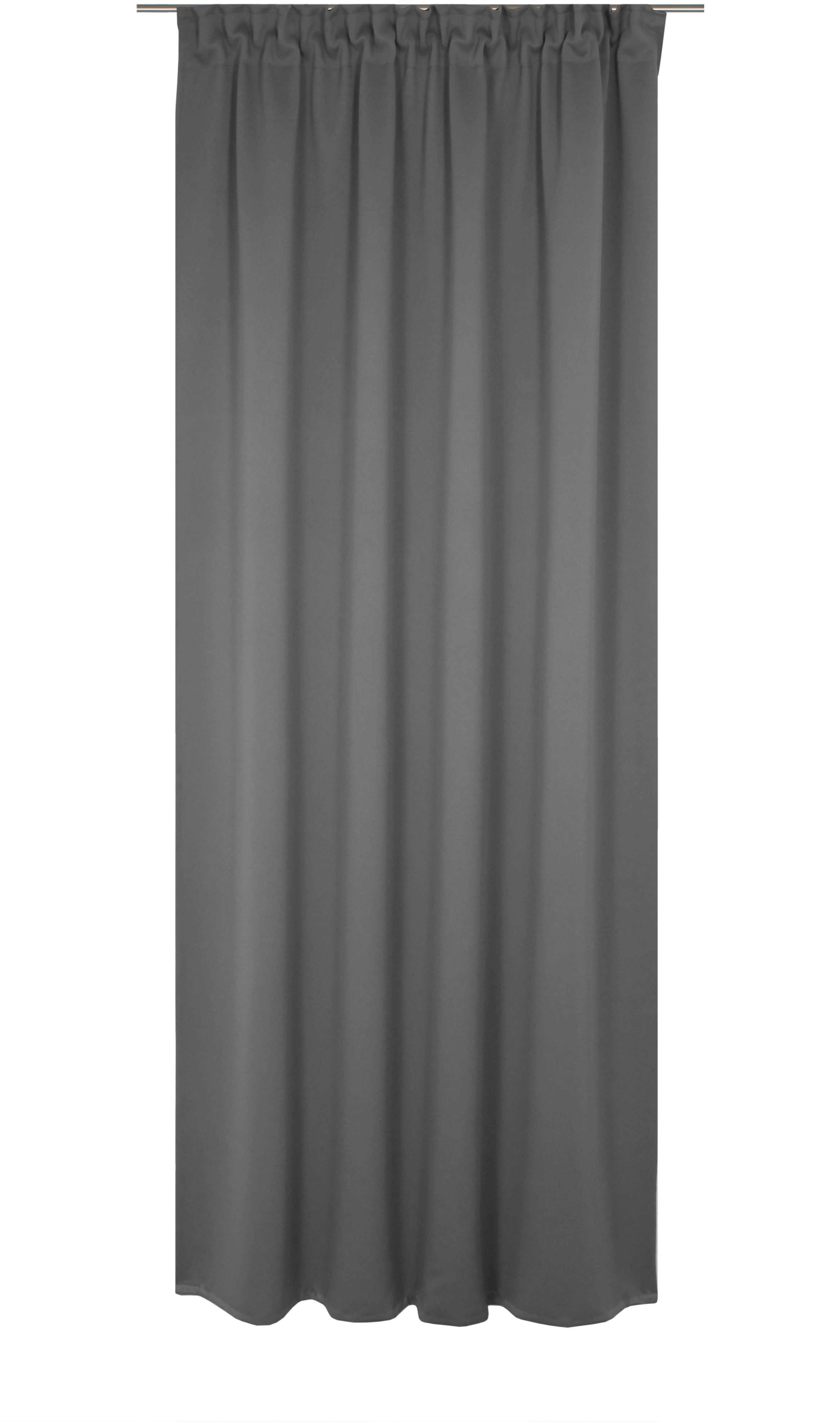 Vorhang WIRTH "Newbury", grau, B:130cm H:245cm, Baumwolle, Polyester, Gardinen, nach Maß Image