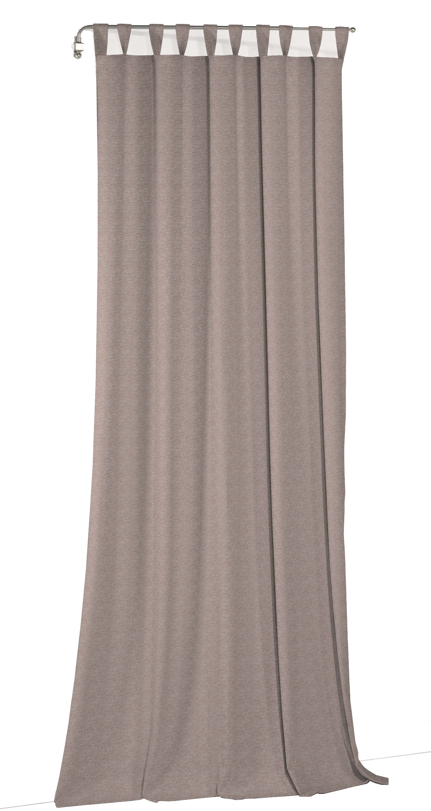 Vorhang WIRTH "Torbole", rot (apricot), B:132cm H:235cm, Baumwolle, Polyester, Gardinen, nach Maß Image