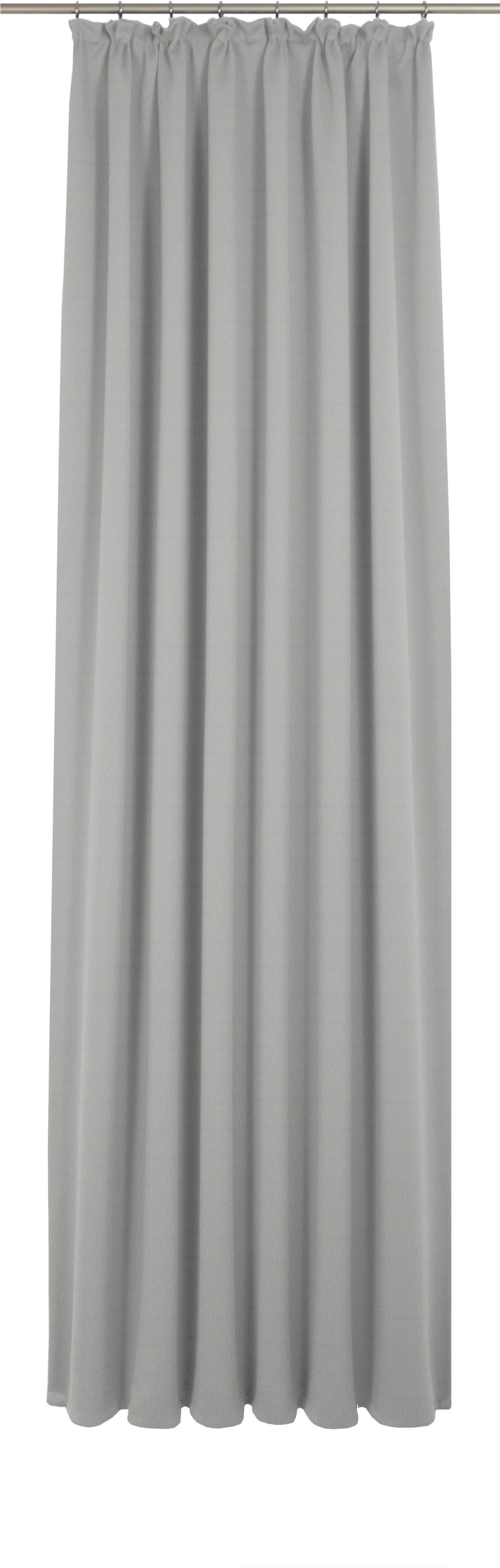 Vorhang ADAM "Uni Collection light", grau (hellgrau), B:142cm H:405cm, Baumwolle (Bio-Baumwolle), Gardinen, aus 100% Bio-Baumwolle Image