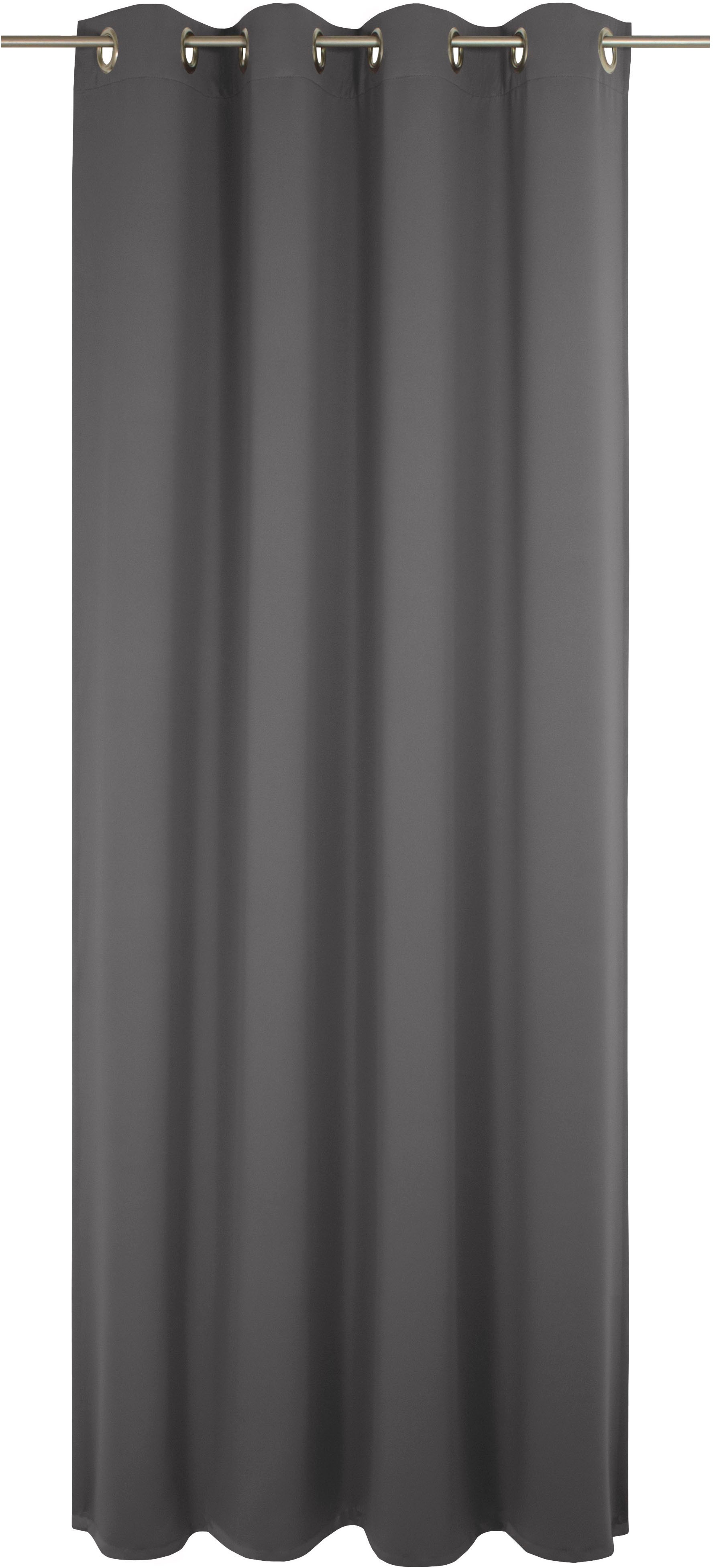 Vorhang WIRTH "Newbury", grau, B:130cm H:395cm, Baumwolle, Polyester, Gardinen, nach Maß Image