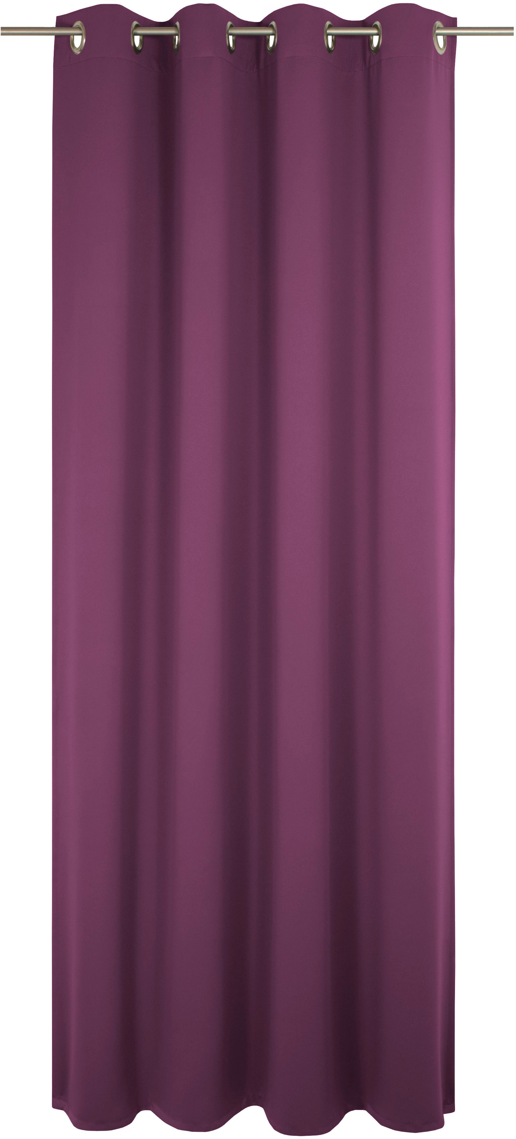 Vorhang WIRTH "Newbury", lila (beere), B:130cm H:355cm, Baumwolle, Polyester, Gardinen, nach Maß Image
