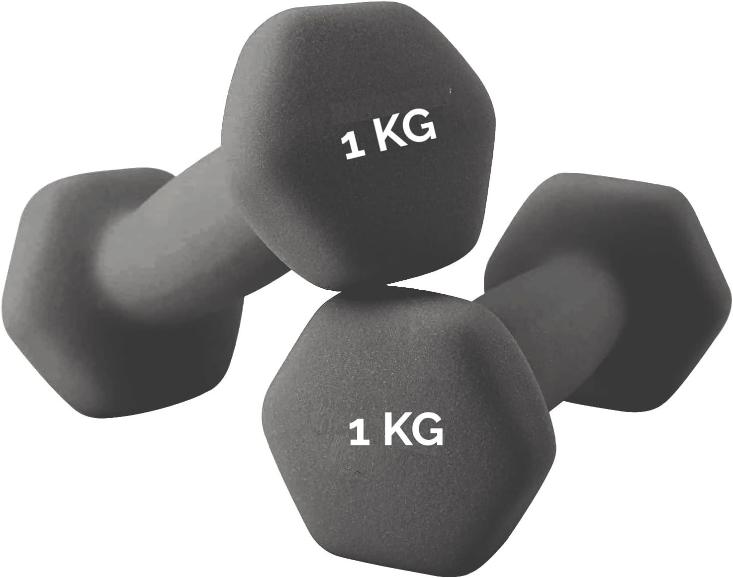 FFitness Coppia Manubri Esagonali in Neoprene da 1 Kg FF 2 St