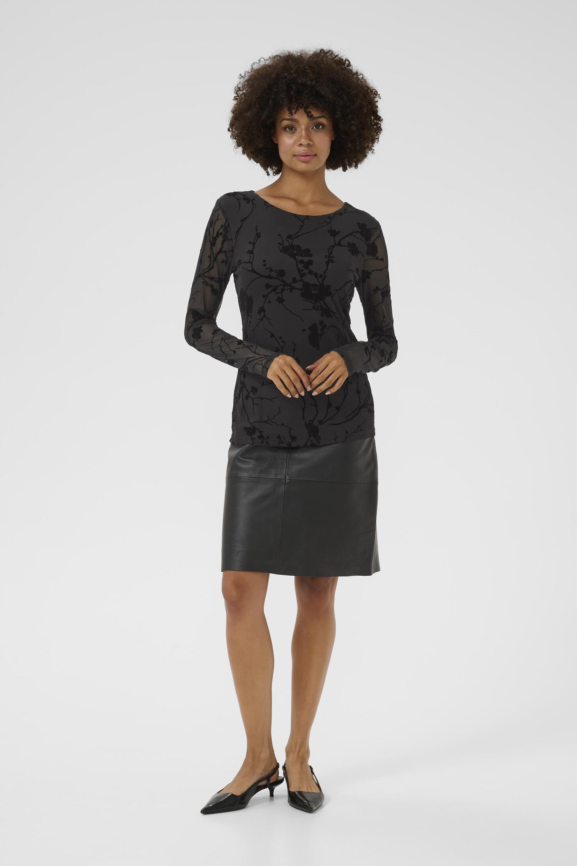 Langarm-Bluse CUpalida Fitted black Image