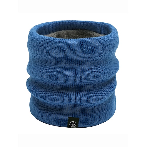 Herren-Winter-Halswärmer, Halstuch, Fleece-gefütterter Thermo-Schlauchschal, gemütliches Weihnachtsgeschenk für Outdoor-Sport, Skifahren und den Alltag Image