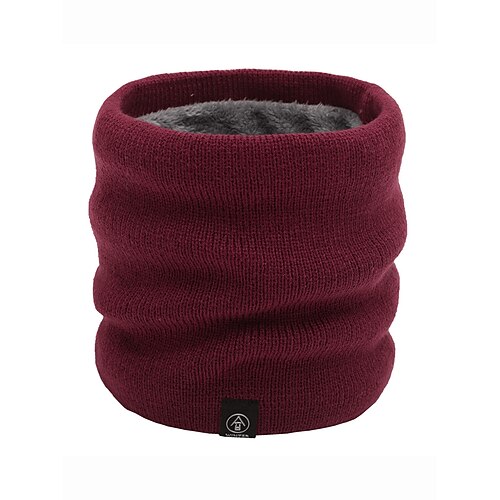 Herren-Winter-Halswärmer, Halstuch, Fleece-gefütterter Thermo-Schlauchschal, gemütliches Weihnachtsgeschenk für Outdoor-Sport, Skifahren und den Alltag Image