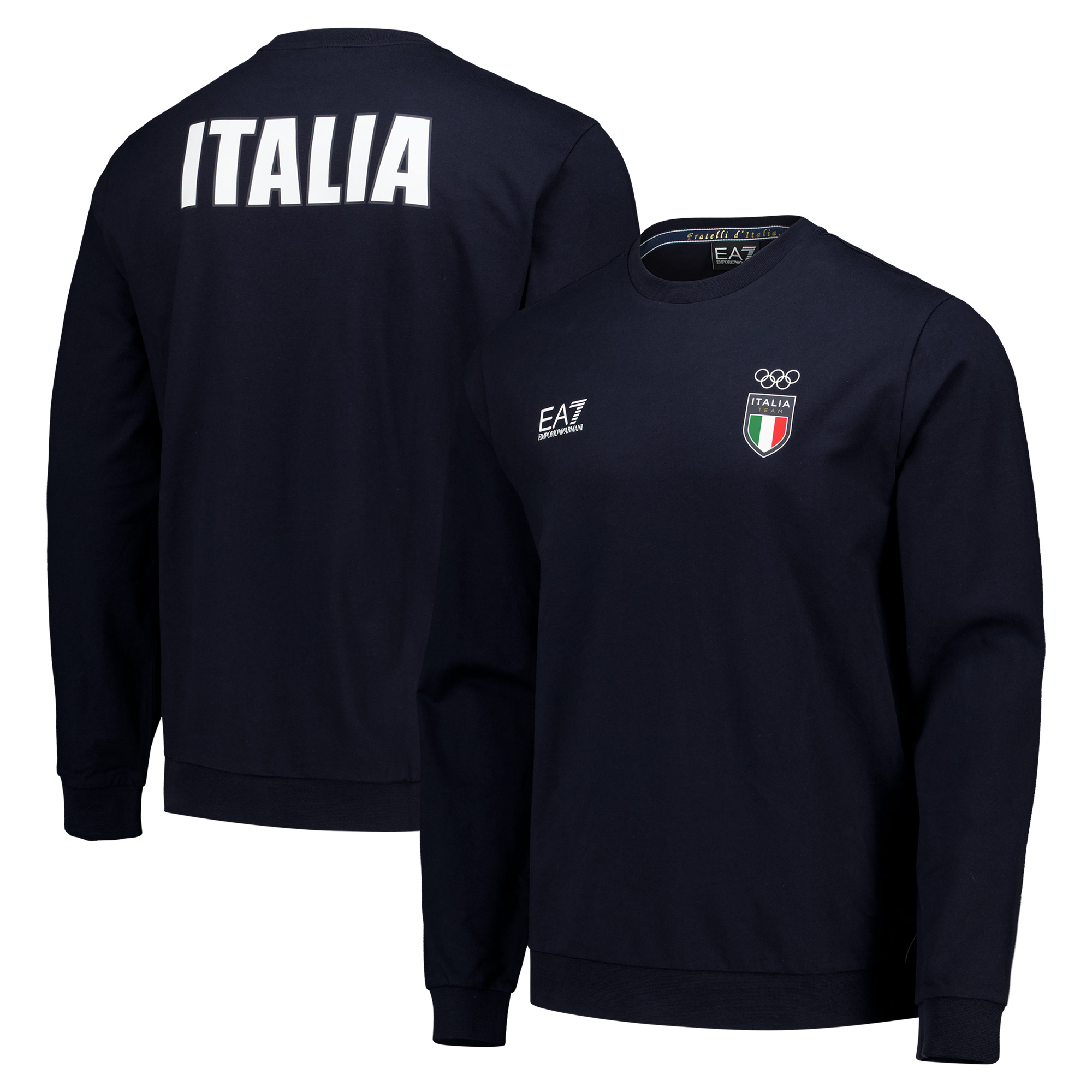 Armani Team Italy Crew Sweatshirt – Marineblau Image