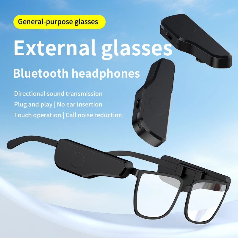 Occhiali esterni Auricolari Bluetooth Auricolari wireless non intrauricolari Adattamento flessibile Batteria a lunga durata Controllo touch Induzione