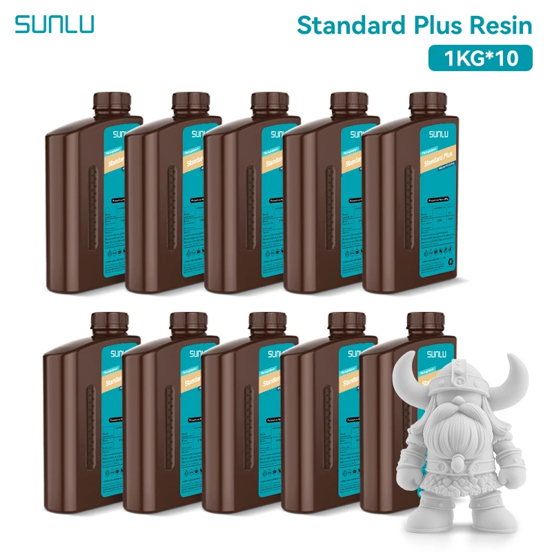 SUNLU Rigid Standard Plus Harz 10 kg 405 nm, hohe Präzision und Stärke, geringe Schrumpfung, CE-zertifiziert für LCD/DLP-3D-Druck Image