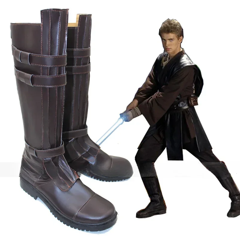 SW Cosplay Stiefel Schuhe Darth Vader Anakin Luke Skywalker Obi-Wan Kenobi Darth Maul Stormtrooper Stiefel Halloween Prop für Mann