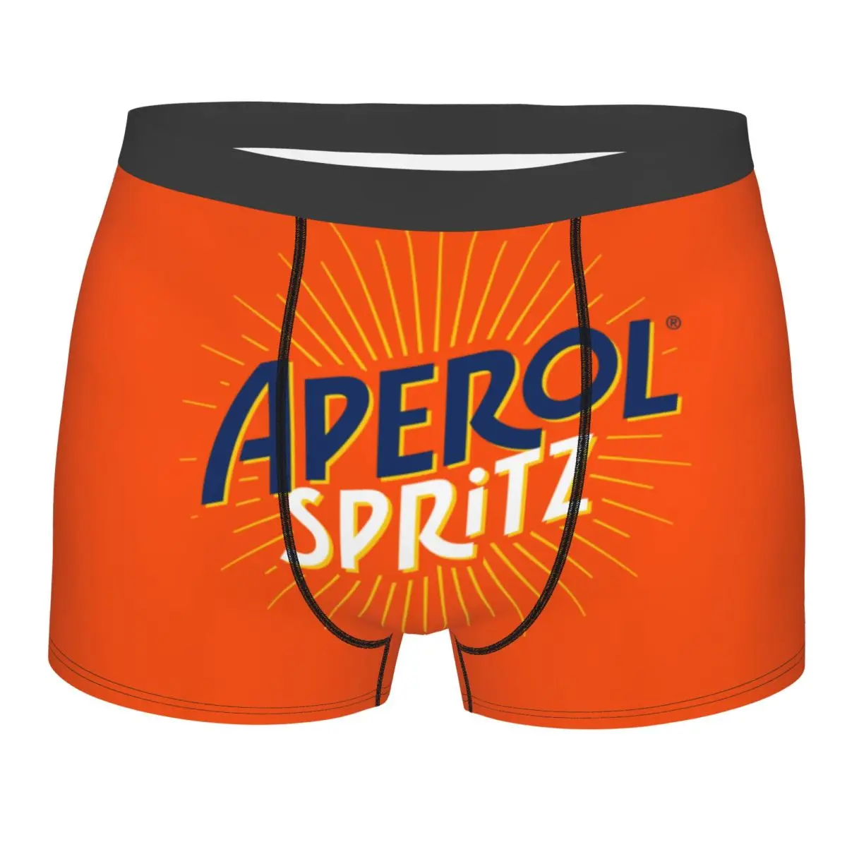 Männliche Neuheit Aperols Spritz Unterwäsche Boxershorts Weiche Shorts Höschen Unterhosen Image
