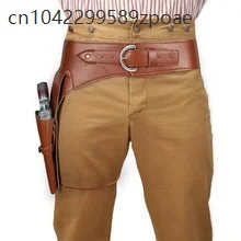 Mittelalterliche Steampunk Retro Wild West Cowboy Western Pistole Holster Gunman Cosplay Kostüm Zubehör Pistole Tasche Halloween Requisiten Image