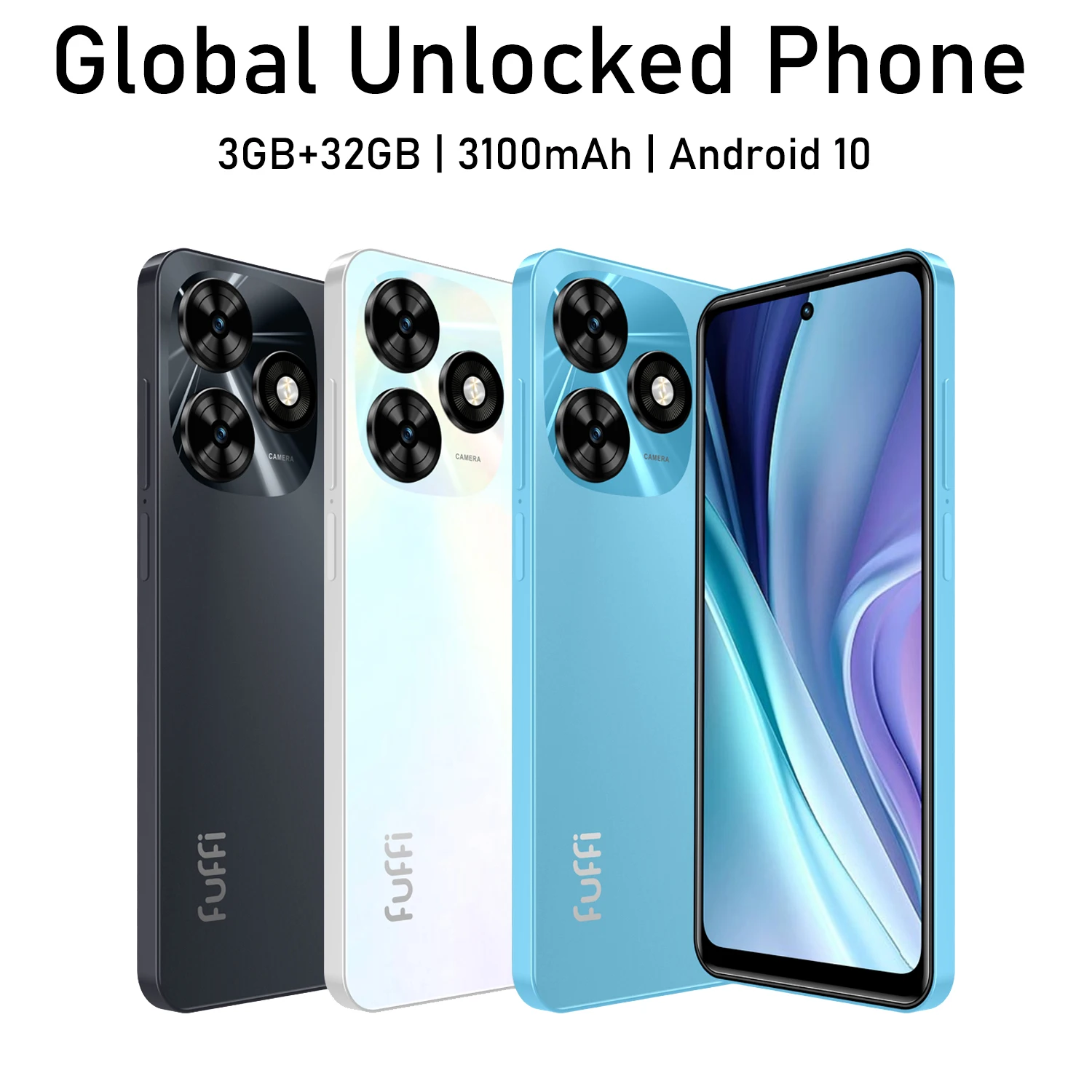 Global Version M16 Pro Smartphone Android 10 6.56 inch Screen,3+32GB 2+7MP Mobile Phone 3100mAh For Google Play Store Phone
