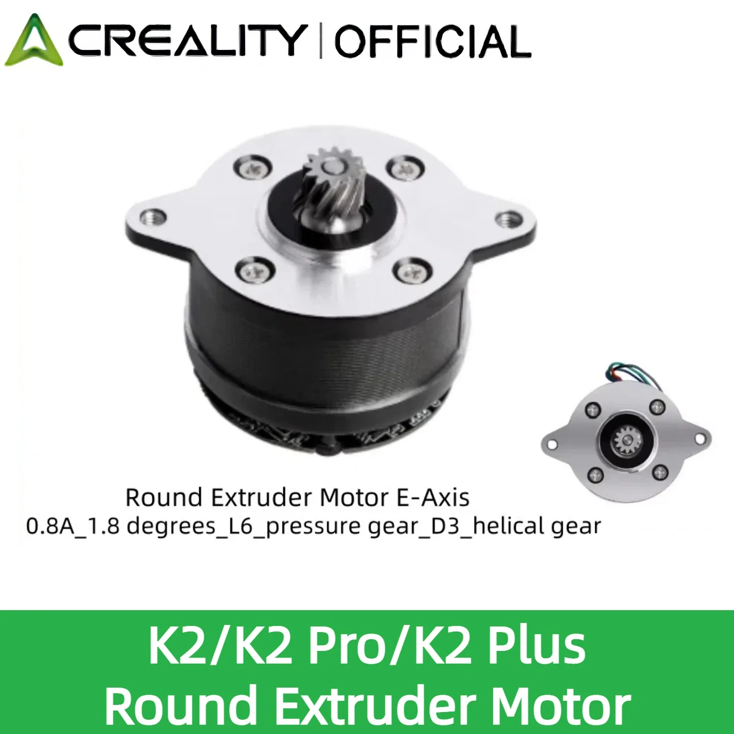 Creality Original K2/K2 Pro/K2 Plus Runde Extruder Motor Rund Extruder Motor ForK2/K2 Pro/K2 Plus 3D Drucker Teile Image