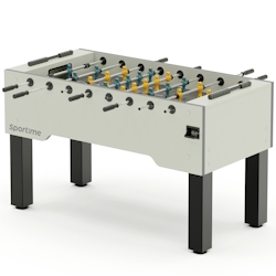 Sportime Tischkicker "Dragon Steel", Green Guardian vs. Yellow Dragon, Spielfeld Grau, Hamilton White Image